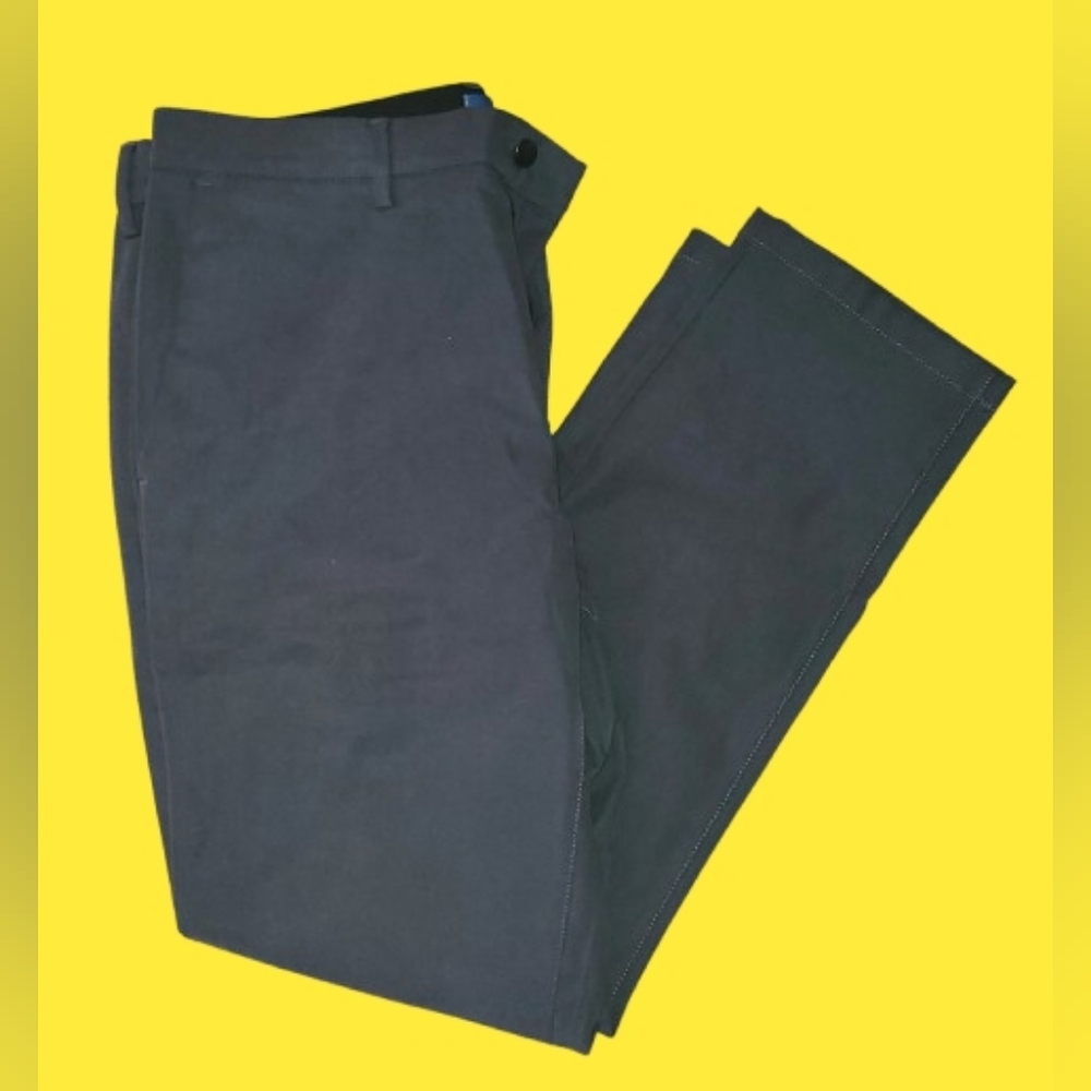 Old Navy Ultimate Tech Slim Pants, Gray, Cotton Blend, Size 33x30